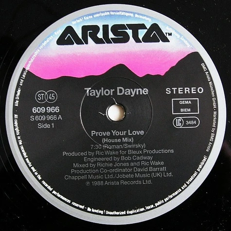 Taylor Dayne - Prove Your Love (House Mix)