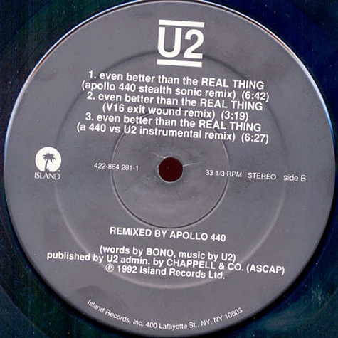 U2 - Even Better Than The Real Thing - Remixes