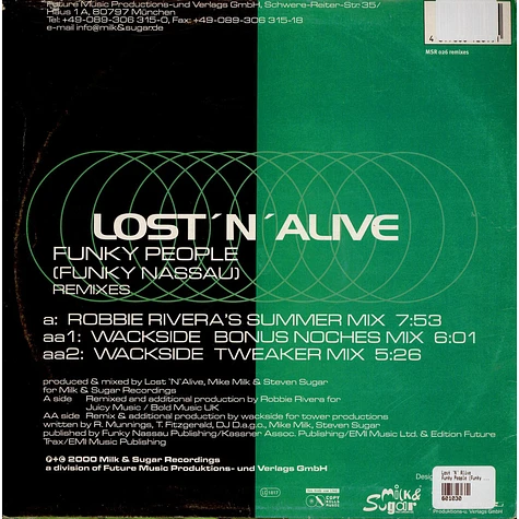 Lost 'N' Alive - Funky People (Funky Nassau) (Remixes)