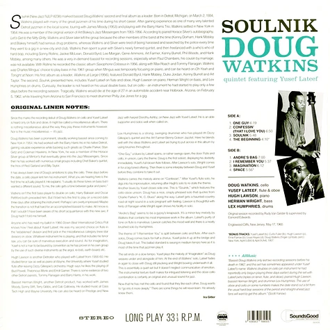 Doug Watkins - Soulnick Featuring Yusef Lateef