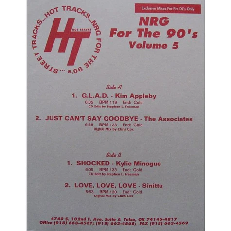 V.A. - NRG For The 90's Volume 5