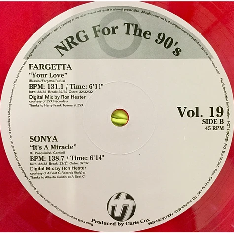 V.A. - NRG For The 90's Volume 19