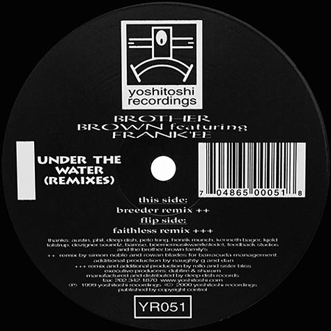 Brother Brown Featuring Frank'ee - Under The Water (Remixes)