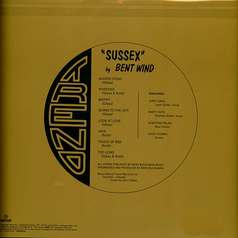 Bent Wind - Sussex Black Vinyl Edition