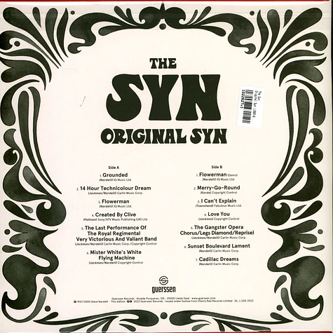 The Syn - Original Syn (1965-69) Black Vinyl Edition