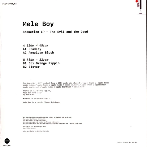 Mele Boy (Thomas Brinkmann) - Seduction EP