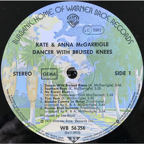 Kate & Anna McGarrigle With Bruised Knees - Vinyl 1977 - DE - Original | HHV