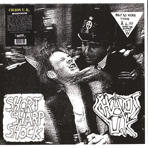 Chaos UK - Short Sharp Shock White Vinyl Edition