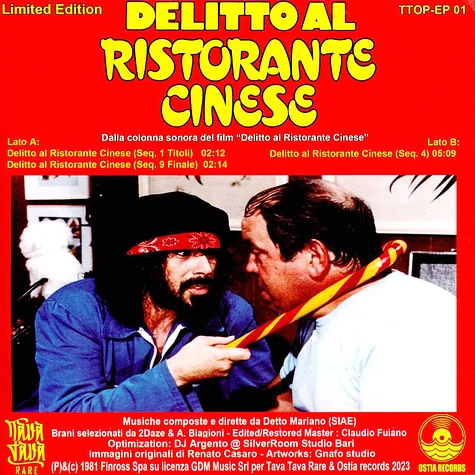 Detto Mariano - Delitto Al Ristorante Cinese Clear Red Vinyl Edition