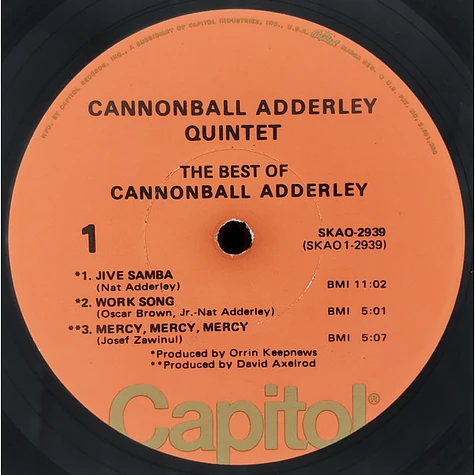 The Cannonball Adderley Quintet - The Best Of Cannonball Adderley