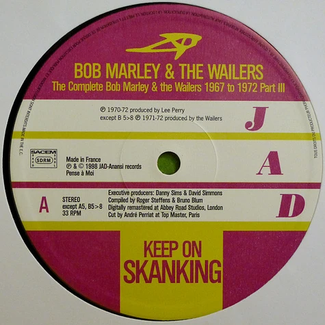 Bob Marley & The Wailers - The Complete Bob Marley & The Wailers 1967 ...