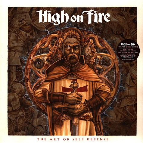 High On Fire - The Art Of Self Defense Coke Bottle Clear w/ Lemonade & Cobalt Splatter Vinyl Edition