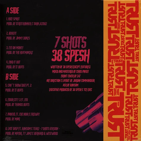 38 Spesh - 7 Shots Neon Violet Vinyl Edition