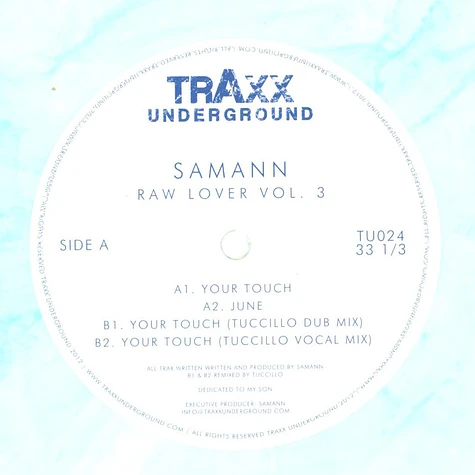 Samann - Raw Lover Vol. 3 Coloured Vinyl Edition