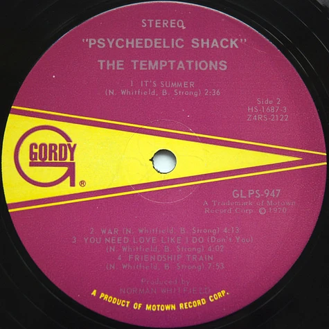 The Temptations - Psychedelic Shack