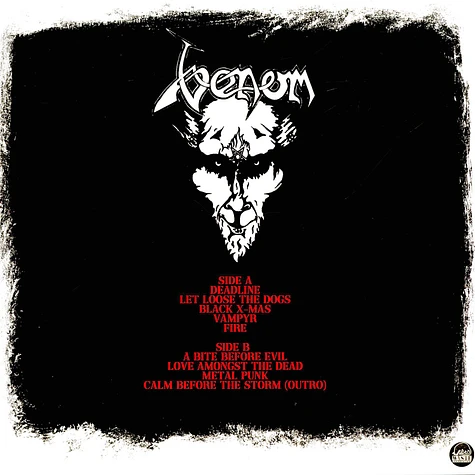 Venom - Deadline Demos 1986 Red Vinyl Edtion