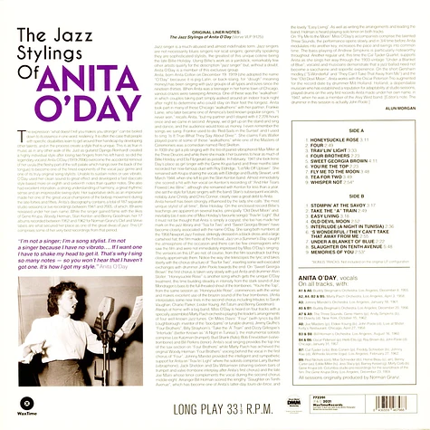 Anita Oday - Jazz Stylings Of Anita Oday