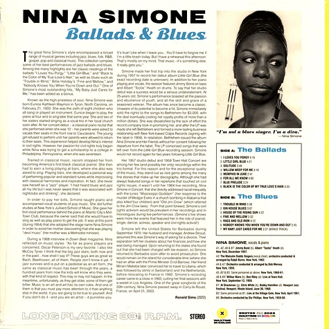 Nina Simone - Ballads And Blues