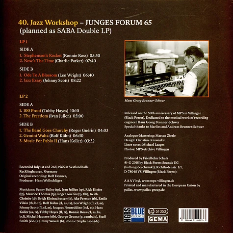 Rolf Kühn, Hans Koller, Leo Wright & More - Junges Forum 65 - Unreleased Tracks From The Mps-Studio