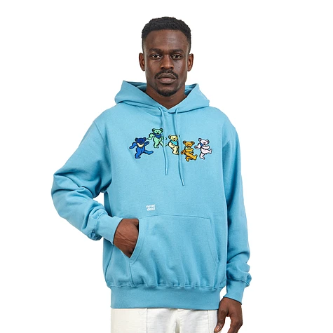 thisisneverthat x Grateful Dead Dancing Bears Hoodie Sky Blue