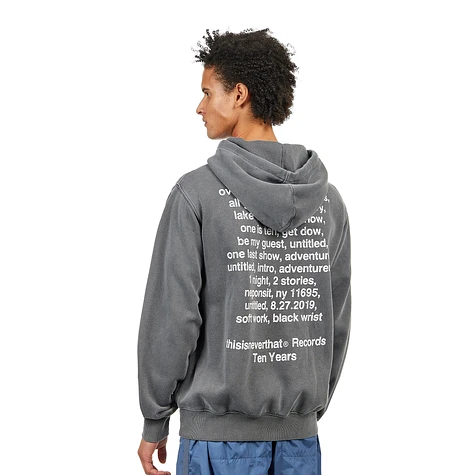 thisisneverthat - Ten Years Records Hoodie (Charcoal) | HHV