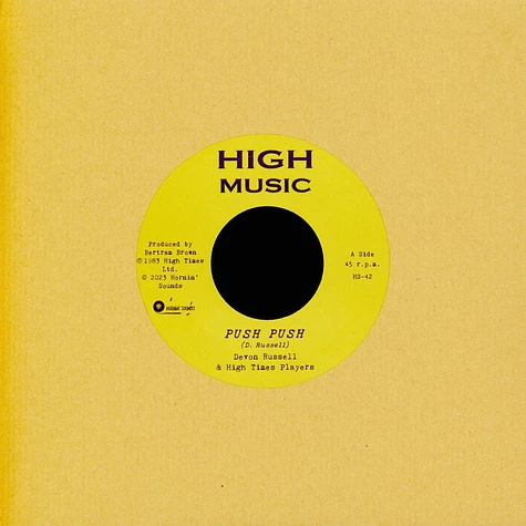 Devon Russell & High Times Players - Push Push / Yesterday's Tomorrow