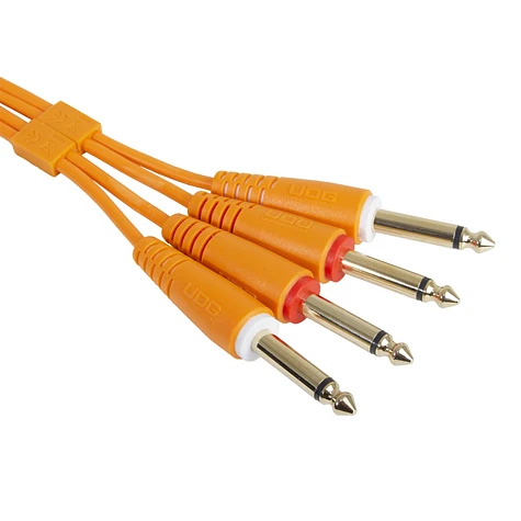 UDG - Ultimate Audio Cable Set 1/4'' Jack-1/4'' Jack Orange Straight 1,5m