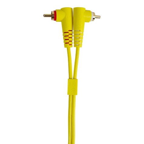UDG - Ultimate Audio Cable Set RCA Straight-RCA Angled Yellow 3m