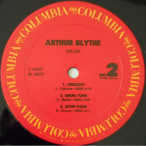 Arthur Blythe - Da - Da