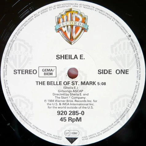 Sheila E. - The Belle Of St. Mark