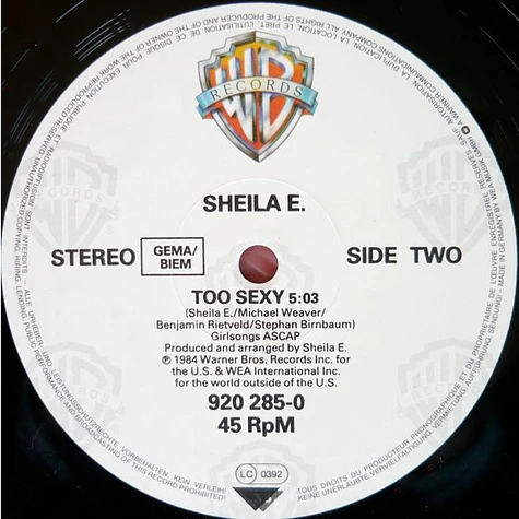 Sheila E. - The Belle Of St. Mark