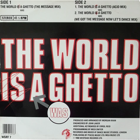 Morgan Khan Featuring Jeffrey Guishard - The World Was A Ghetto