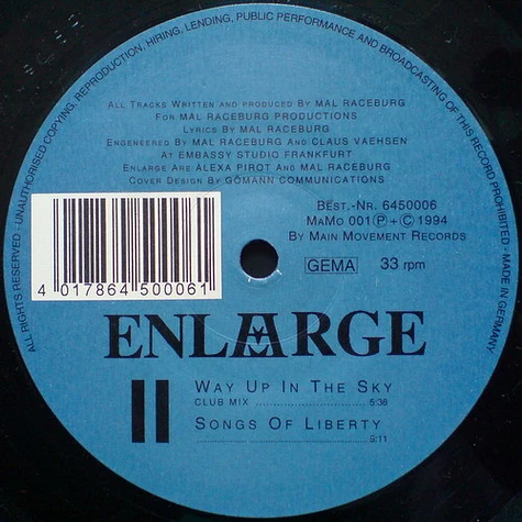 Enlarge - Way Up In The Sky