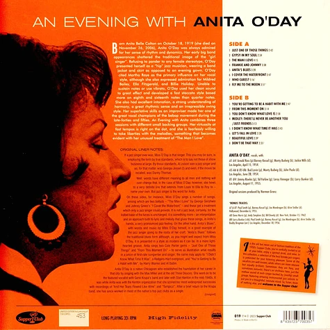 Anita O'Day - An Evening With Anita