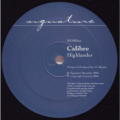 Calibre - Mr. Maverick / Highlander