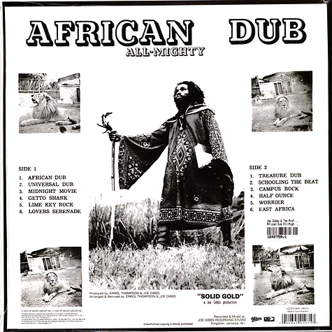 Joe Gibbs & The Professionals - African Dub All-Mighty Chapter 1 Yellow Vinyl Edition