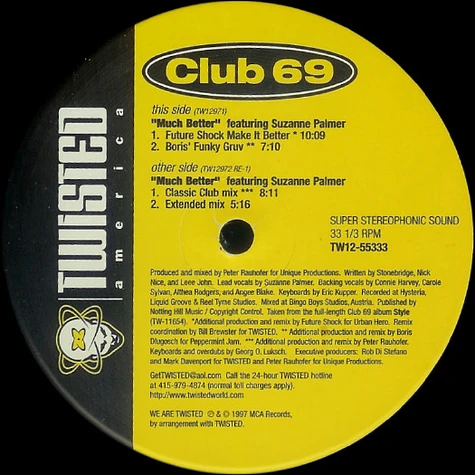 Club 69 Featuring Suzanne Palmer - Much Better