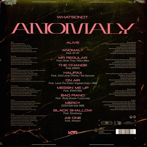 What So Not - Anomaly Pink Vinyl Edition
