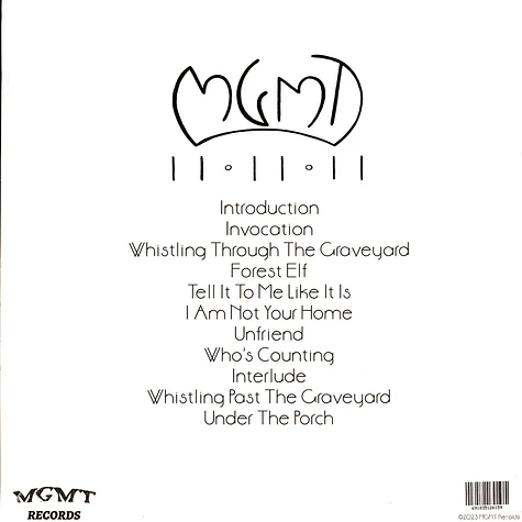 MGMT - 11 11 11 Sea Glass Blue Vinyl Edition
