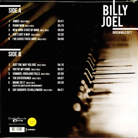 Billy Joel - Best Of Greenvale 1977