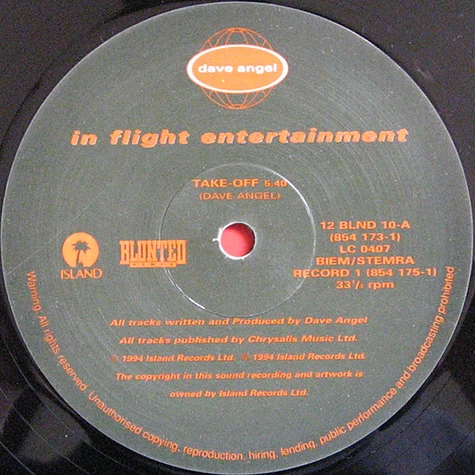 Dave Angel - In Flight Entertainment