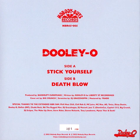 Dooley-O - Stick Yourself / Death Blow Splatter Vinyl Edition