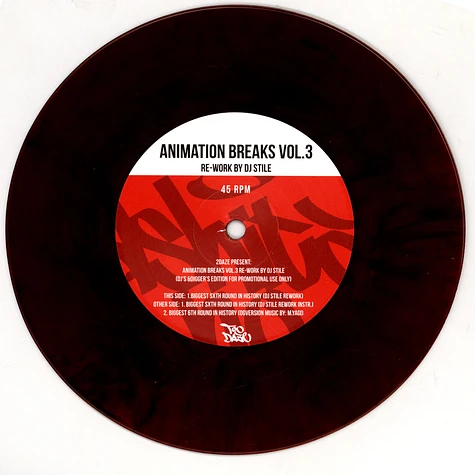 Masao Yagi - Animation Breaks Volume 3 - Ashita No Joe (Rocky Joe) Rework By DJ Stile Marbled Vinyl Edition
