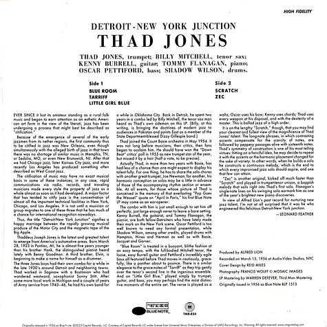Thad Jones - Detroit-New York Junction Opaque White Vinyl Edition