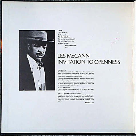 Les McCann - Invitation To Openness