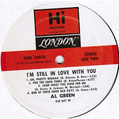 Al Green - I'm Still In Love With You