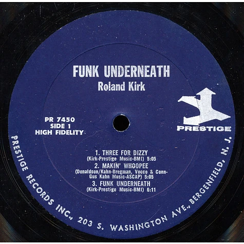 Roland Kirk With Brother Jack McDuff - Funk Underneath