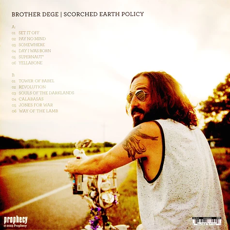 Brother Dege - Scorched Earth Policy Clear Vinyl Edition