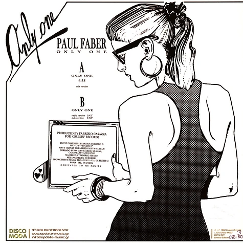 Paul Faber - Only One Black Vinyl Edition