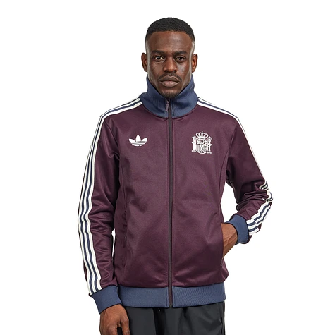 adidas BECKENBAUER マルーン　L XL adidas Originals Men's VELOUR Beckenbauer TRACK PANTS Maroon